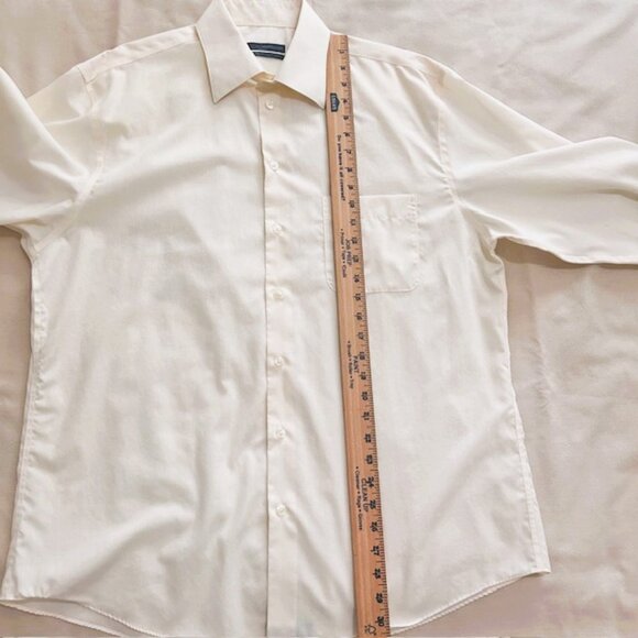 ML Material London Mens Shirt L Pale Yellow Button down Coolest Comfort read - Picture 6 of 8